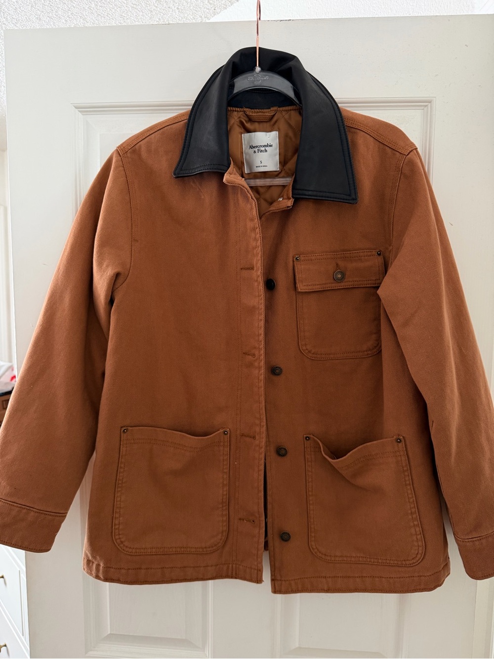 Abercrombie & Fitch Mid-Length Twill Workwear Barn Jacket Small